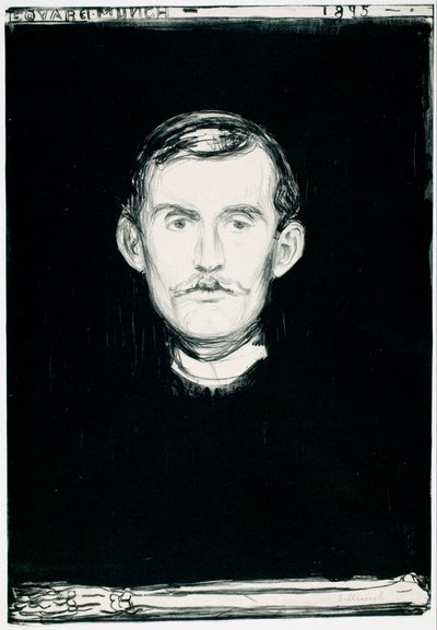 Autoritratto da Edvard Munch