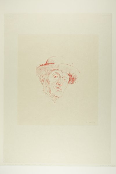 Autoritratto con cappello I da Edvard Munch