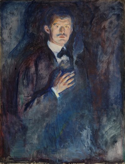 Autoritratto con sigaretta da Edvard Munch