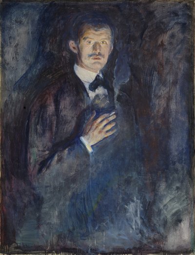 Autoritratto con sigaretta da Edvard Munch