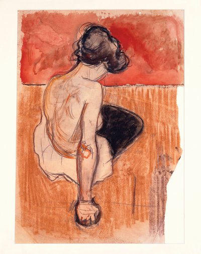 Modello seduto da Edvard Munch