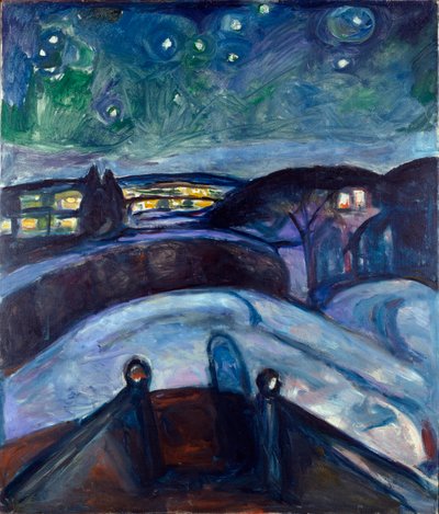Notte stellata da Edvard Munch