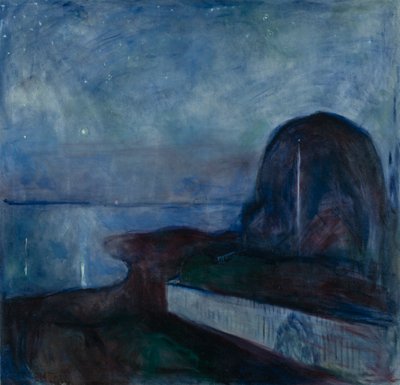 Notte stellata da Edvard Munch