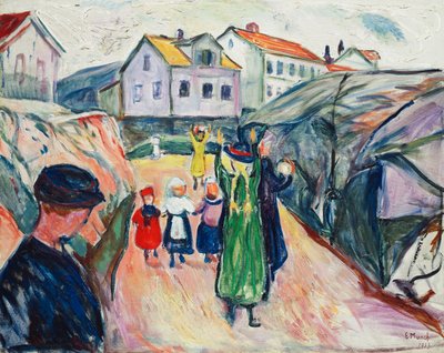 Strada a Kragero da Edvard Munch