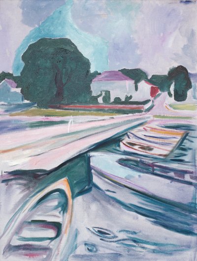 Il ponte di Aasgaardstrand da Edvard Munch