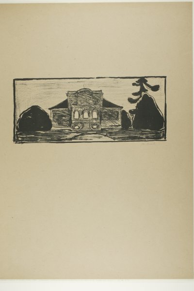 Il giardino davanti alla casa del Dr. Linde da Edvard Munch