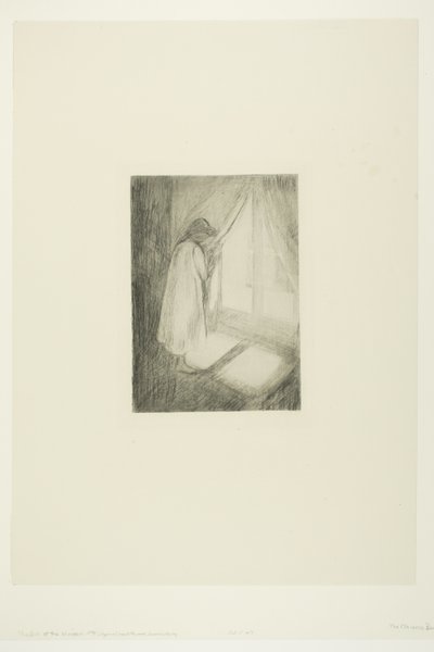 La ragazza alla finestra da Edvard Munch