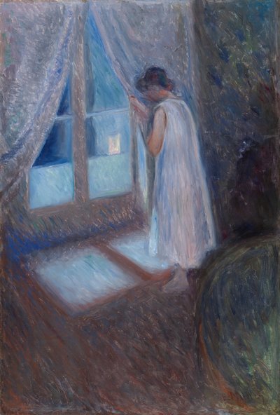 La ragazza alla finestra da Edvard Munch