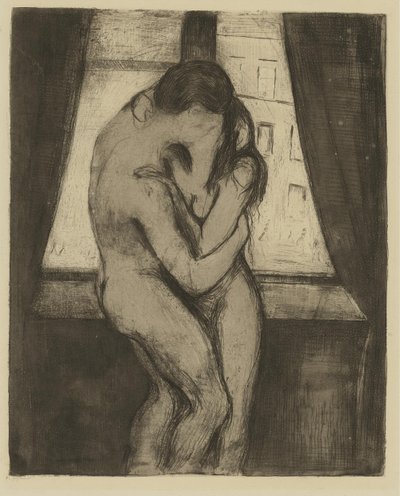 Il Bacio, 1895 da Edvard Munch