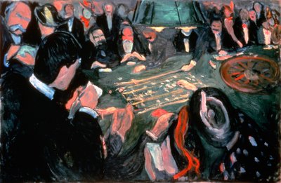 Il tavolo della roulette a Monte Carlo, 1903 da Edvard Munch