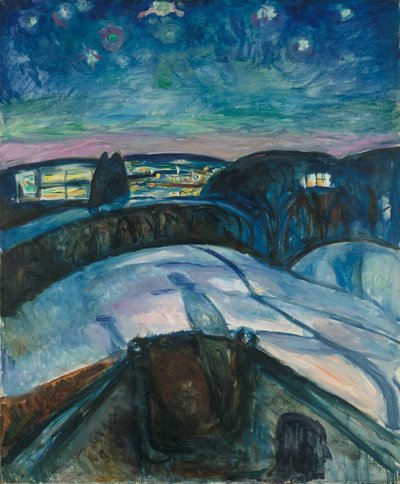 Notte stellata da Edvard Munch