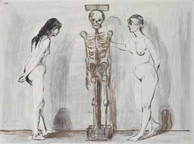 Le Due Ragazze e lo Scheletro (Vita e Morte) da Edvard Munch