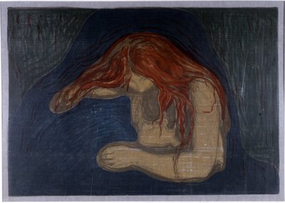 Il vampiro da Edvard Munch