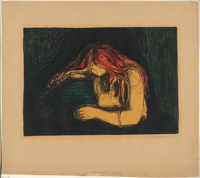 Il Vampiro II da Edvard Munch