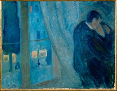 Il bacio (olio su tela) da Edvard Munch