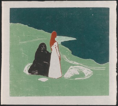 Due donne sulla riva da Edvard Munch