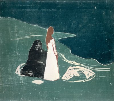 Due donne sulla riva da Edvard Munch
