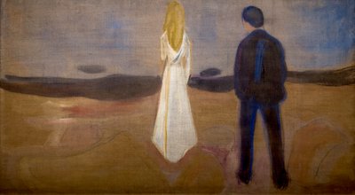 Due esseri umani (i solitari) da Edvard Munch