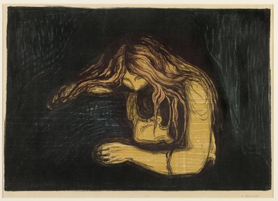 Vampiro, 1895-1902 da Edvard Munch