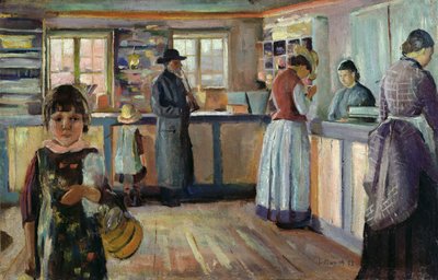 Negozio del villaggio di Vrengen da Edvard Munch