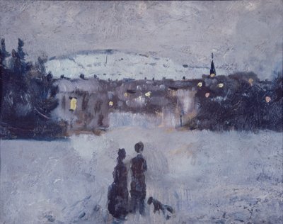 Paesaggio invernale al crepuscolo da Edvard Munch