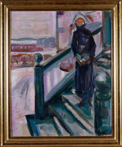 Donna sulla Veranda da Edvard Munch