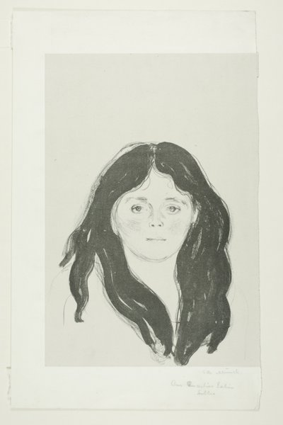 Giovane donna del Quartiere Latino da Edvard Munch