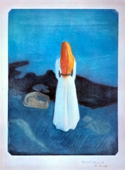 Giovane donna sulla riva del mare, 1896 da Edvard Munch
