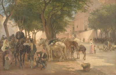 Presso il monastero dei Cappuccini a Roma da Edvard Petersen