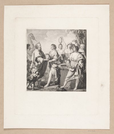 Eliezer e Rebecca al pozzo da Edvard Sonne