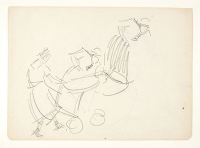 Studio di figura per il dipinto di Langelinie da Edvard Weie