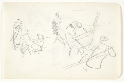 Studio di composizione per il quadro di Langelinje da Edvard Weie