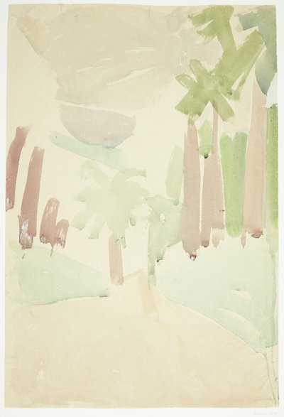 Paesaggio con Palme, Sud della Francia da Edvard Weie