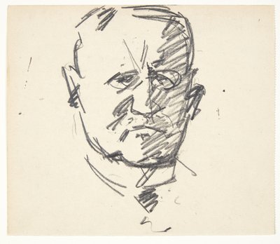 Studio per un ritratto del professor, dr.med. Carl Lorentzen (1860-1932) da Edvard Weie