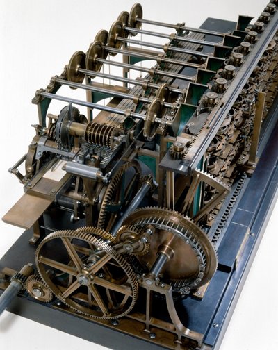 Dettaglio del motore differenziale Scheutz n. 3 da Edvard and Scheutz Per Georg  Scheutz
