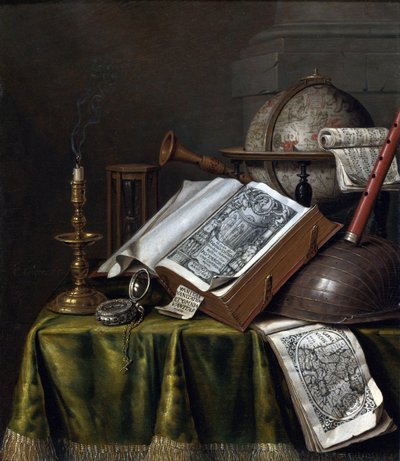 Vanitas Natura Morta da Edwaert Colyer or Collier
