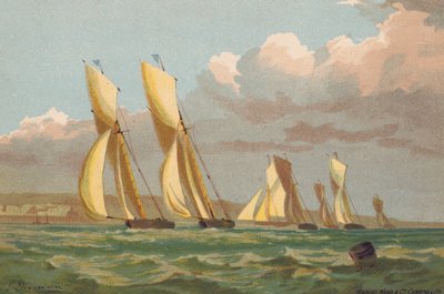 Regata di yacht, al largo di Erith da Edward (after) Duncan