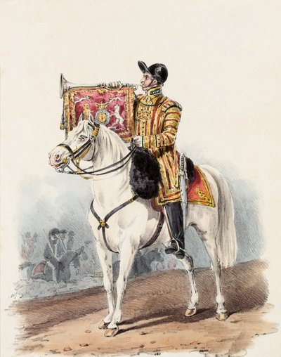 Guardie a Cavallo, Trombettiere in Abito di Stato da Edward (after) Hull
