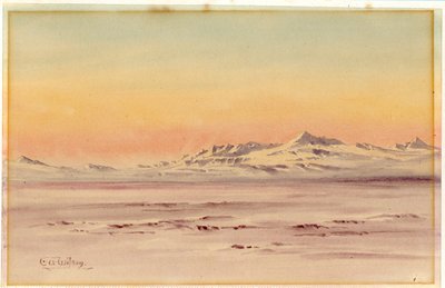 Scena costiera antartica, 1901-04 da Edward Adrian Wilson