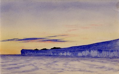 Scogliere di ghiaccio blu, 1901-04 da Edward Adrian Wilson