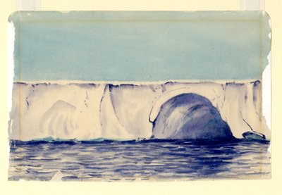 Grotta nella grande piattaforma di Ross, 1901-04 da Edward Adrian Wilson