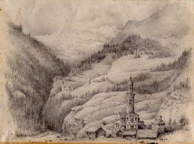 Tiefencastel, Svizzera, 1899 da Edward Adrian Wilson