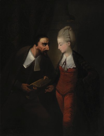 Portia e Shylock, da "Il mercante di Venezia" di Shakespeare, IV, i da Edward Alcock