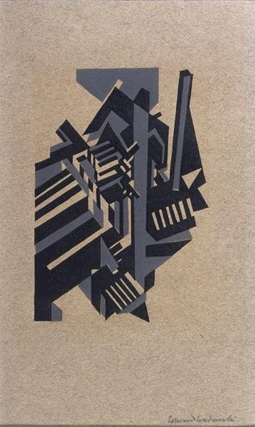 Bradford: Vista di una città, c.1914 da Edward Alexander Wadsworth