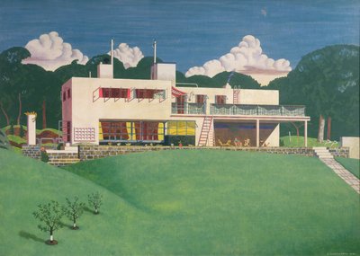 Pen Pits, la residenza di campagna di Sir Arthur e Lady Bliss da Edward Alexander Wadsworth