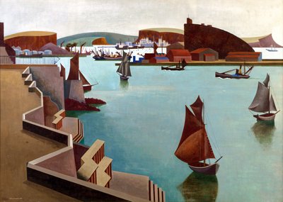Il Cattewater, Plymouth Sound da Edward Alexander Wadsworth