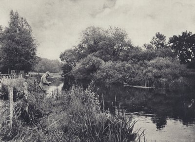 Isola di Boot sotto Stockbridge sul Test da Edward Alfred Barton