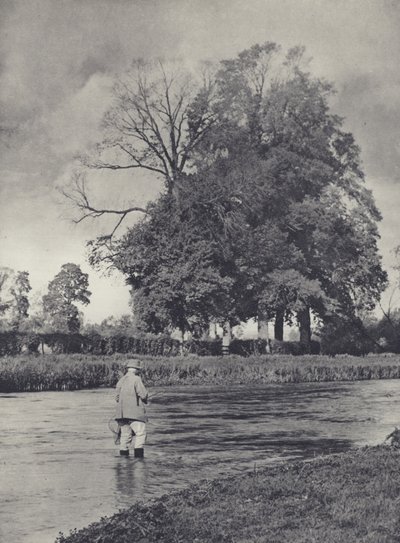 Tempo di temoli sopra Romsey sul Test da Edward Alfred Barton