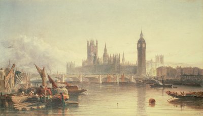 Le Case del Parlamento e il Ponte di Westminster da Edward Angelo Goodall