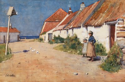 Cottage sul mare con colombaia da Edward Arthur Walton